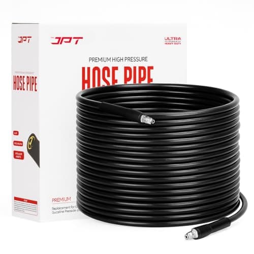 JPT Ultra Heavy-Duty 15Mtr High Pressure Hose Pipe Compatible with Bosch AQT/Aquatak 100, 110, 120, 125 & 130 Series | B.P Upto 450 Bars | Premium PVC + PE Layers & Reinforced Braid