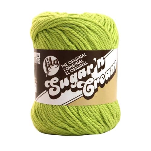Bulk Buy: Lily Sugar 'n Cream Solids 100% Cotton Yarn (3-Pack) (Hot Green #1712)