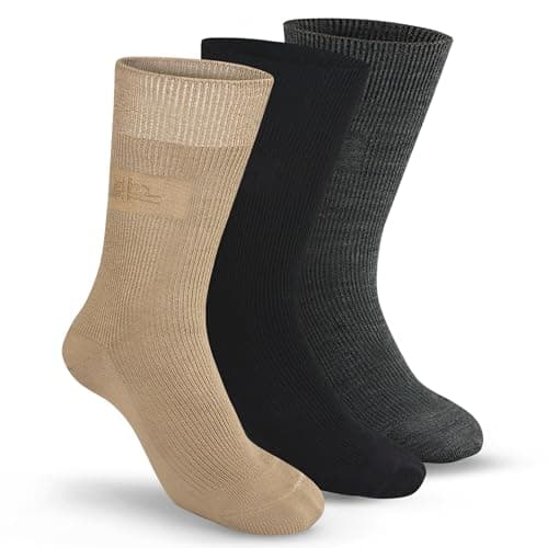 HEELIUM Woolen Socks for Men and Women | Soft, Warm & Durable Winter Socks | Non-Irritating, Thermal & Lightweight | Crew Length Socks | Perfect for Cold Weather & Winter Comfort