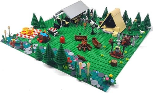 Pyrrhiax Urban Camping Building Block Kit Outdoor Forest Tent Adventure Toys Tent Campfire 675Pcs
