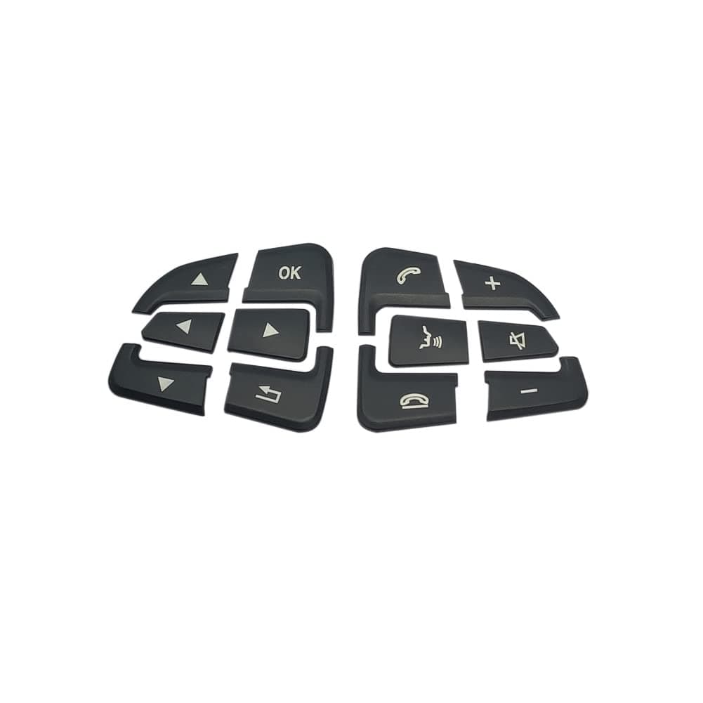Angelguoguo Car Steering Wheel Button Switch Trim Cover Sticker Fit For Mercedes Benz A B CLA GLA GLE CLS CLS SLC SL Vito ClassBlackArrow ModelY20220410ARR
