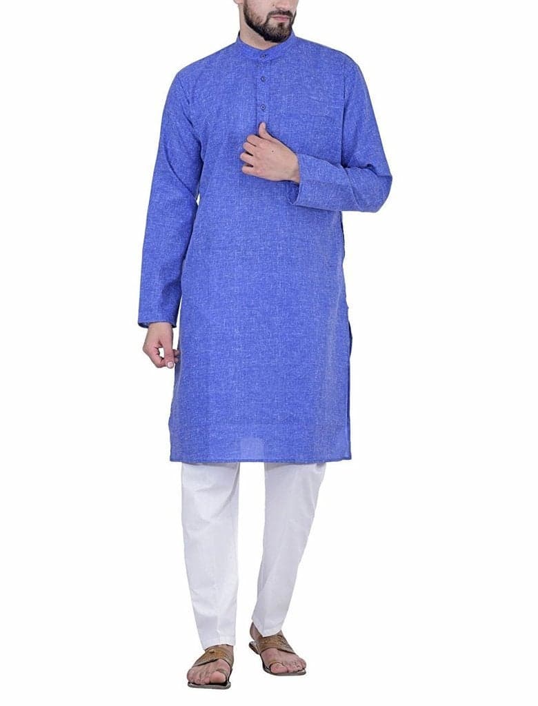 Royal Kurta Men's Linen Cotton Kurta Pyjama Set