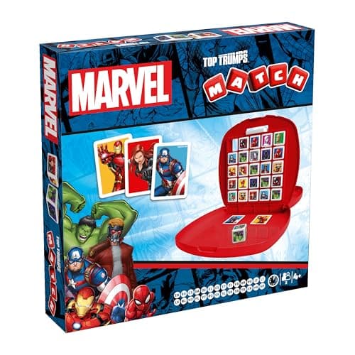 Top Trumps Match Game Marvel Heroes Family Board Games for Kids and Adults Learnin Matching and Memory Game for Two Player for 4 YearsOld and up