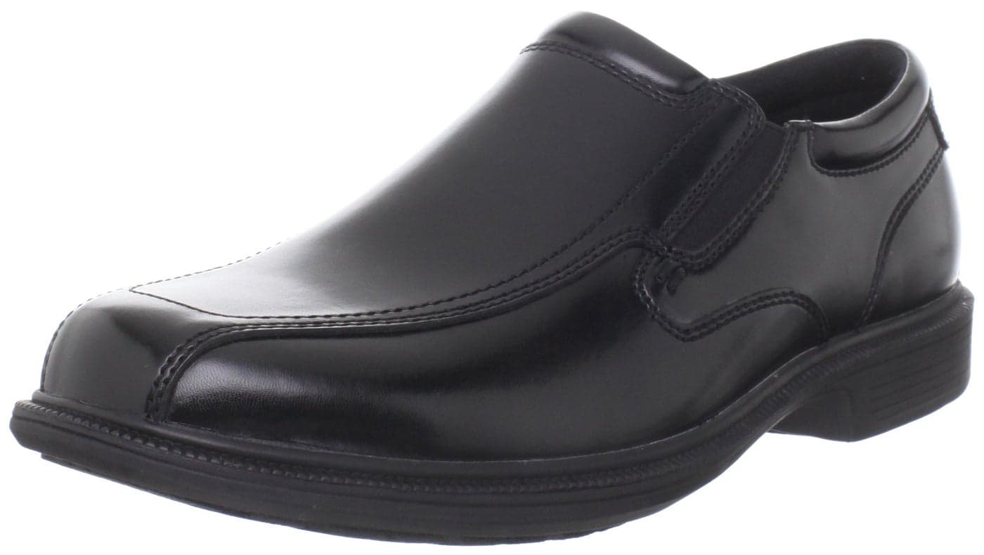 Nunn Bush Mens Bleeker Street Slip On Loafer with KORE Slip Resistant Comfort Technology Black 11 XWide US