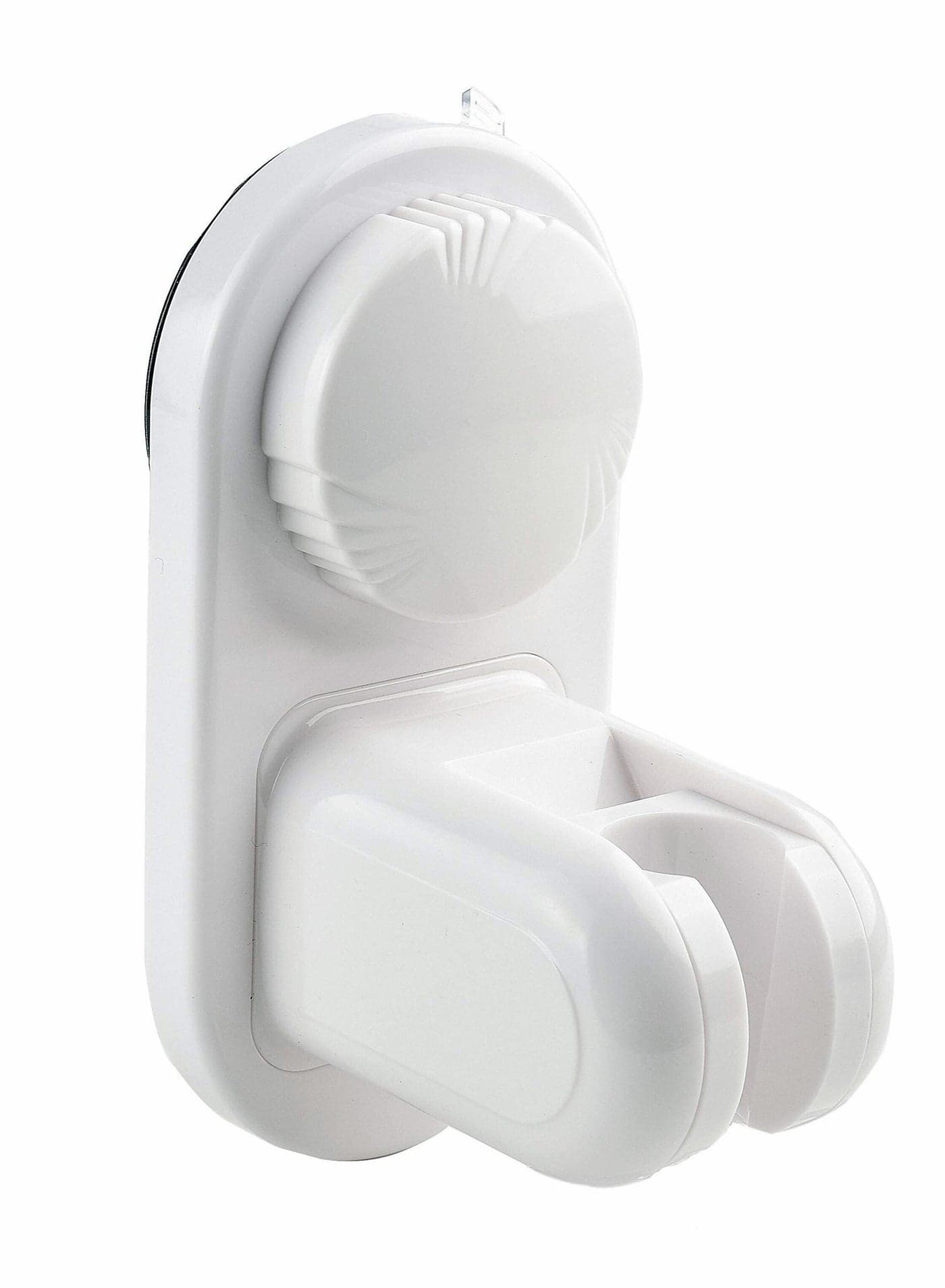 Shower Head Holder, Suction Cup Bracket Bathroom, Removable Handheld Wand Holder & Wall Mounted for Marble Glass Metal Ceramic, White