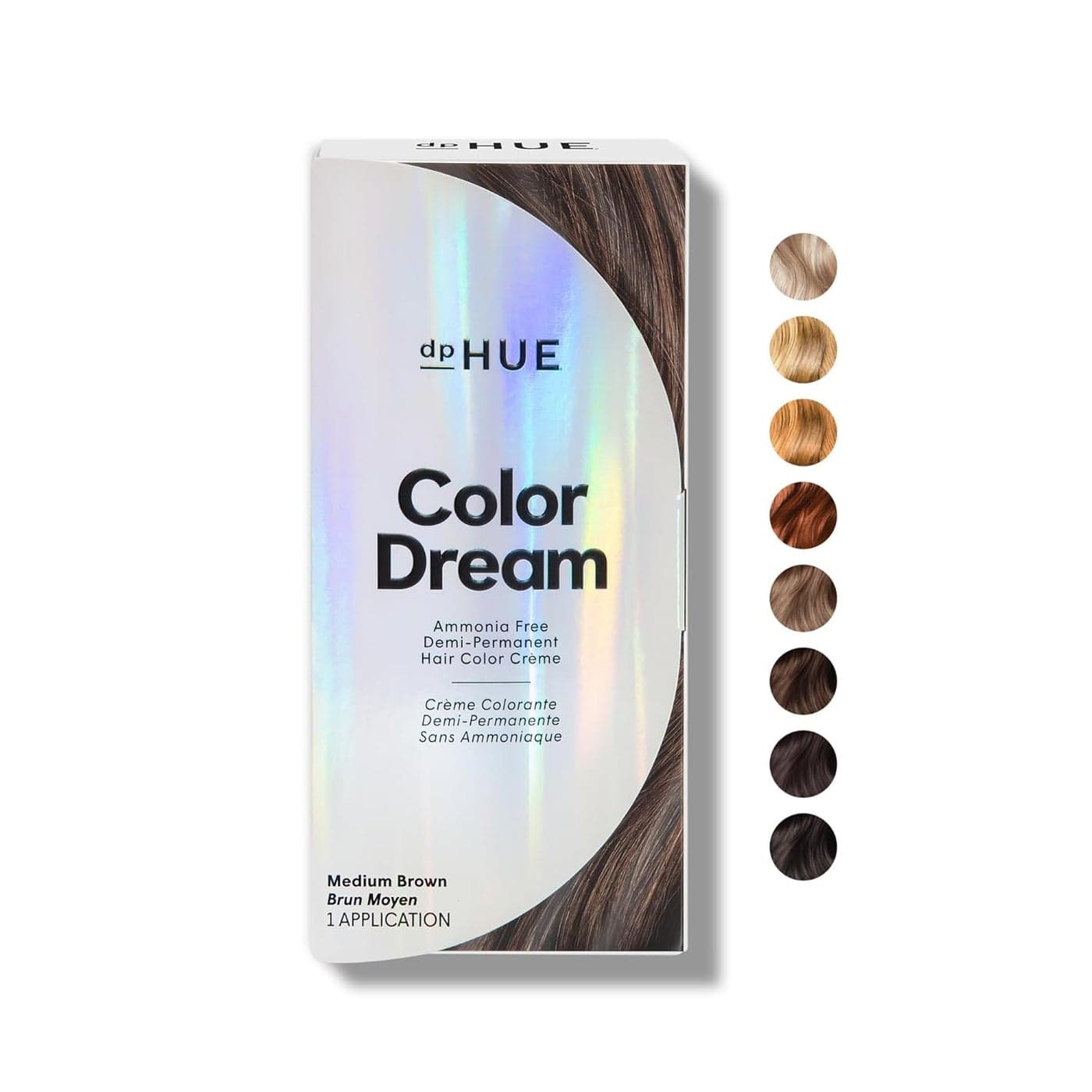 dpHUE Color Dream Medium Brown AmmoniaFree DemiPermanent Hair Color Lasts 16 Washes Boosts Shine Paraben Sulfate Free Leaping Bunny Certified
