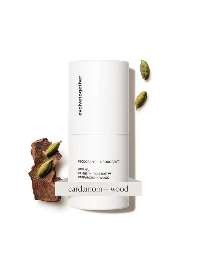 Plant-Powered Cardamom, Vetiver & Cedarwood Natural Luxury Deodorant for Women & Men | Neutralizes Odors, Soothes Skin | Vegan, Cruelty-Free | Made in USA (Havana, 1.69 Oz)