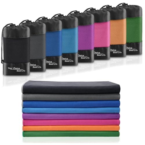 Your Choice Quick Dry Towel - Super Absorbent Microfiber for Gym, Travel, Camping | Ultra Compact & Lightweight(S/Black)
