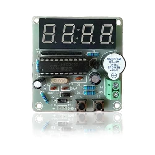 ISolderStore Soldering Practice Kit 4bit Clock Kit Electronics Kit DIY Kit Soldering Project Soldering Practice Kits Soldering Projects