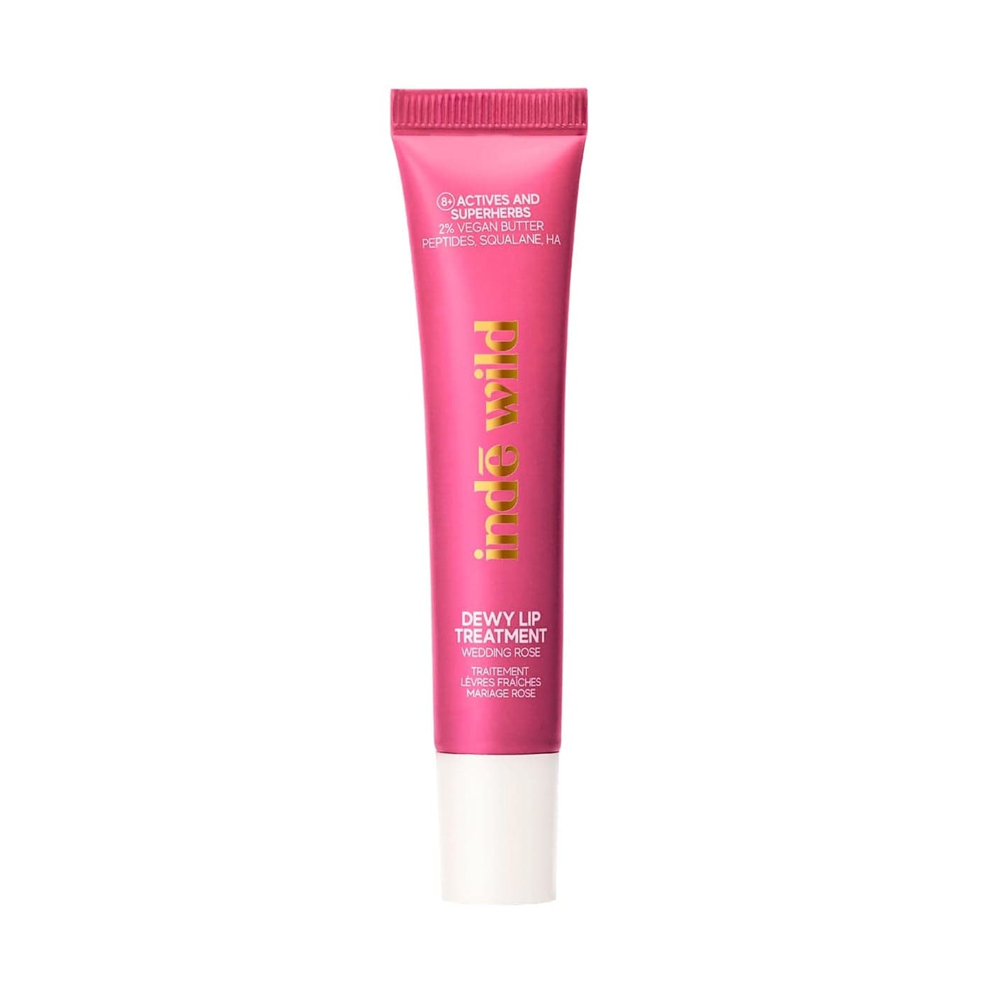 ind wild Wedding Rose 15ml Dewy Lip Balm Hydrating Plumping Lasts 8 hours RoseTinted NonSticky With Natural Desi Ghee Peptides Hyaluronic Acid Shea Butter Korean Fomrulation