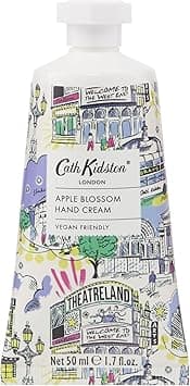 Cath Kidston Hand Cream 50ml Shea Butter For Soft Moisturised Hands Apple Blossom and Elderflower Fragrance Pocket and Travel Size Beauty Gift For Her Cruelty Free London Theatre
