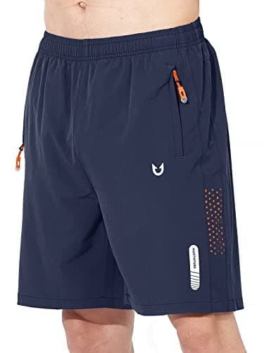 NORTHYARD Men's Athletic Running Shorts Quick Dry Workout Shorts 7"/ 5"/ 9" Lightweight Sports Gym Basketball Shorts Hiking Exercise Navy M