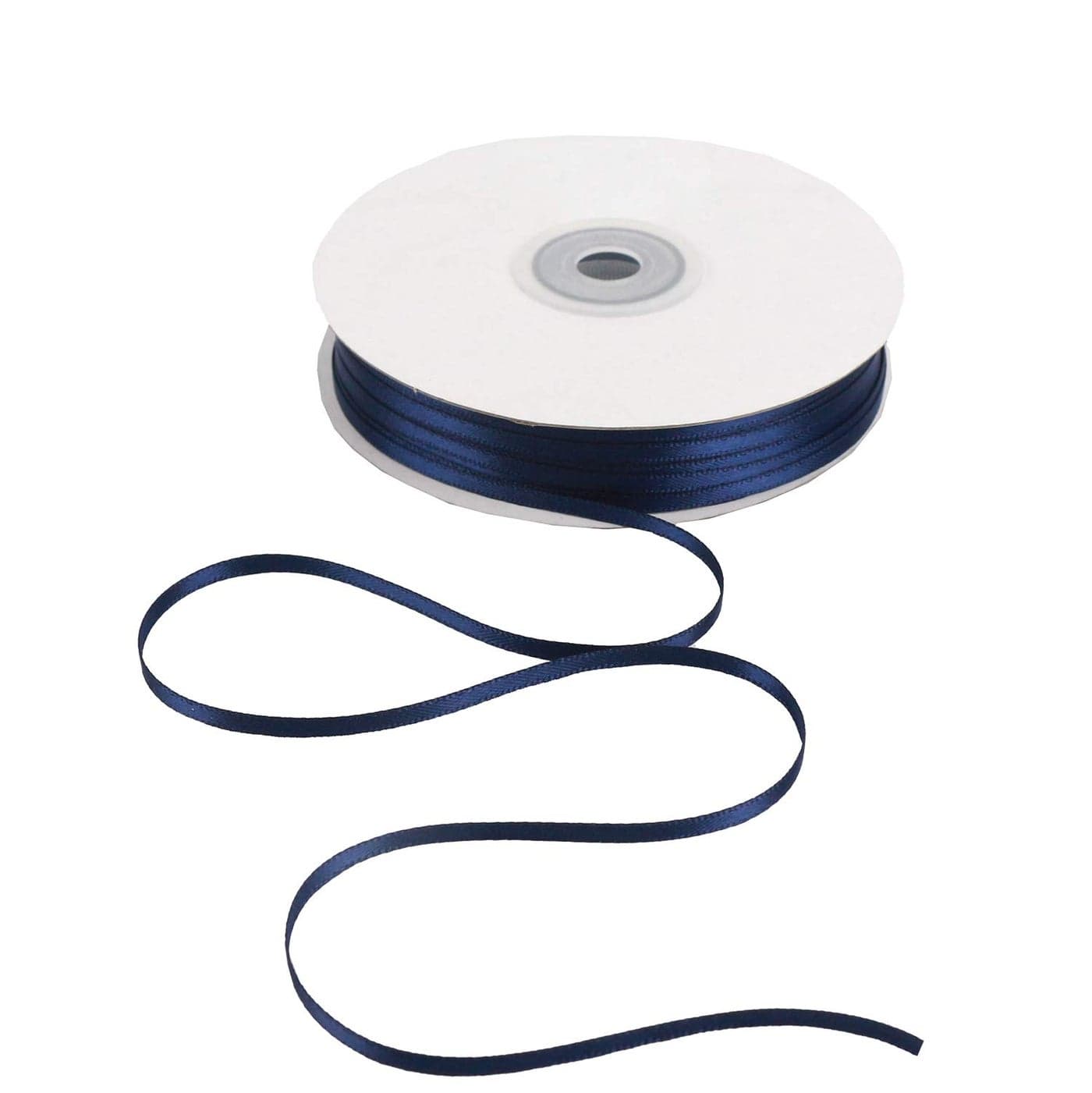 HUIHUANG Solid Color Satin Ribbon 18 inch x 100 Yards Roll Ribbon for Crafts Navy