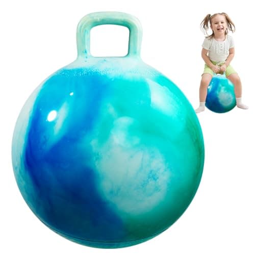 INPODAK Hopper Ball 20 Inch Bouncy Ball with Handle for Kids Hippity Hop Jumping Bouncer Hopping Toy for Boys Girls Ages 59 with Pump and Gift Box Great Gift for Birthday Holiday