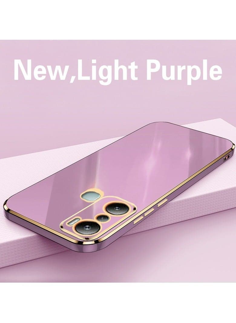 Infinix HOT 20i 4G Mobile Phone Case Cover, Luxury Plating Soft Back Cover, Raised Full Camera Protection