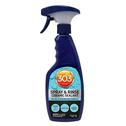 303 Products Spray & Rinse Ceramic Sealant – Quick Ceramic Coating – Water-Activated SiO2 Formula – 6 Months of Protection – Water Repellent Ceramic Spray – Easy to Use – 16 Oz (Pack of 1) (30262)