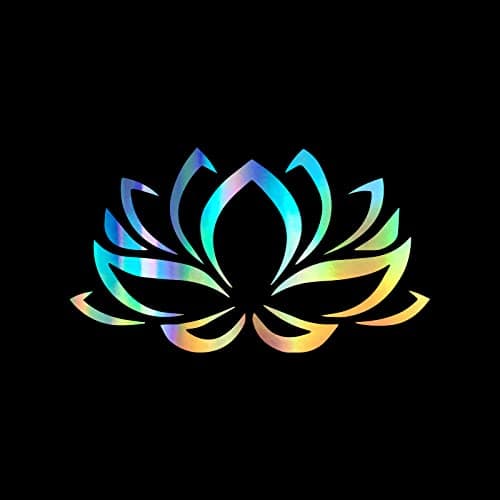 Lotus Flower Pink Vinyl Car Window Decal Sticker Holographic 475