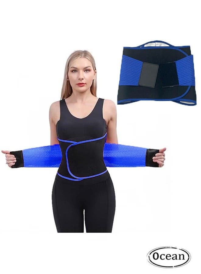 Women Waist Trainer Belt Adjustable Straps Slimming Sauna Waist Trimmer Belly Band Sports Girdle Exercise Body Shaper Slimming Fitness Belt Large Size