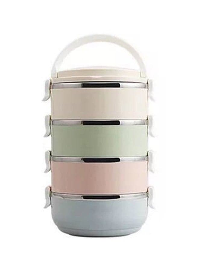 Thermal Lunch Box Beige/Green/Blue