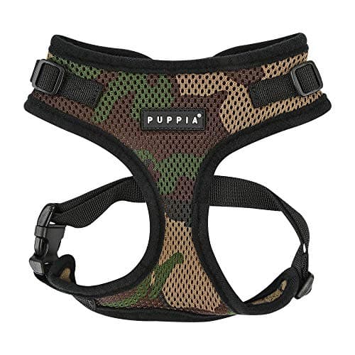 Puppia Authentic Puppia Ritefit Harness With Adjustable Neck, Camo, Large