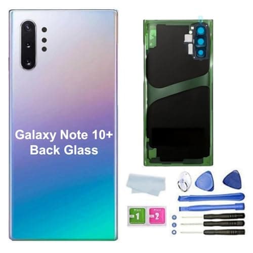 Galaxy Note 10 Plus Back Cover Glass Housing Door Replacement with Camera Lens Parts for Samsung Galaxy Note10 Note10 Plus 5G Tools Aura Glow