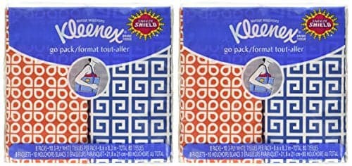Kleenex 3Ply Pocket Packs Facial Tissues 16 packs of 10 tissues
