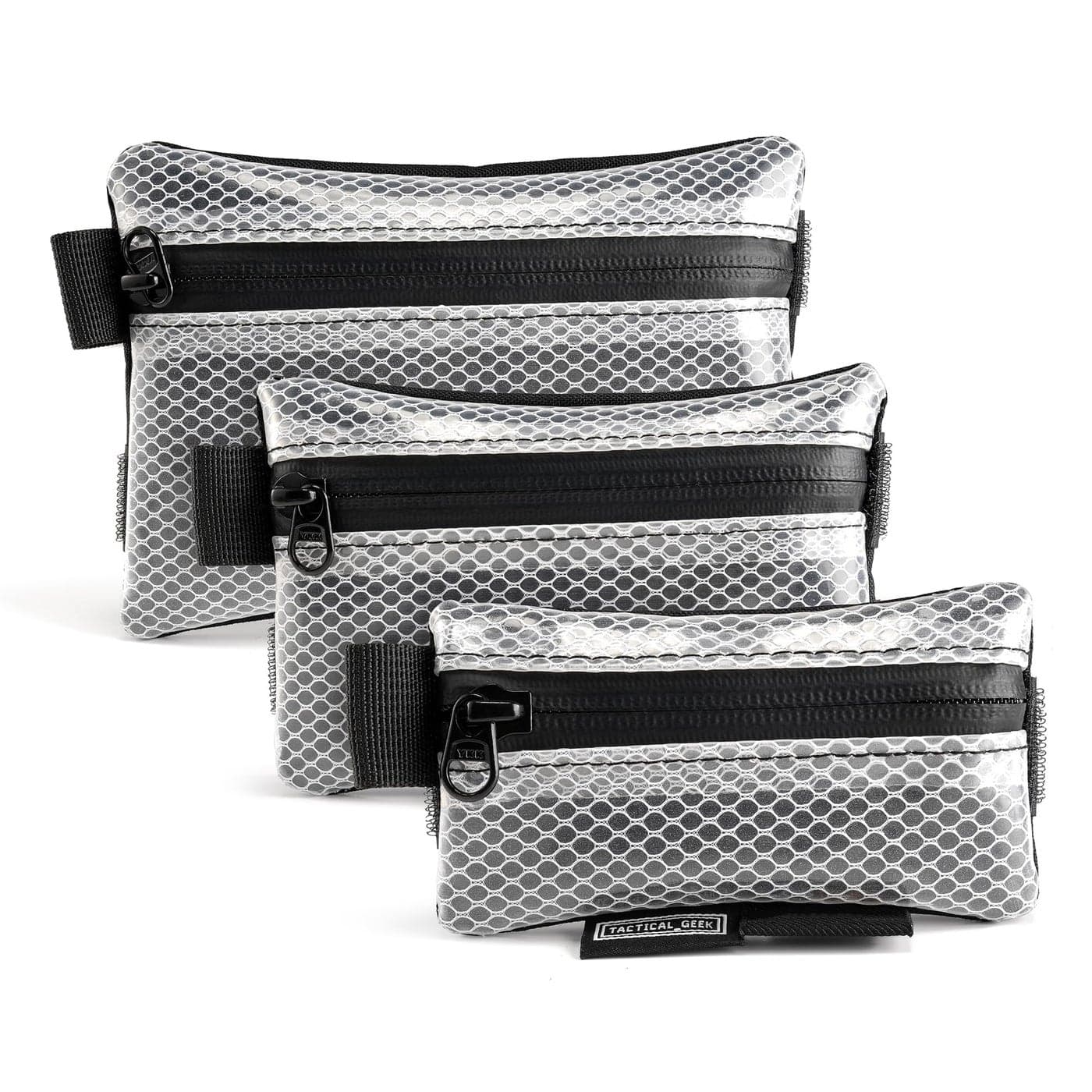 TACTICAL GEEK Storage A5 EDC Storage Pouch Set MultiPurpose Molle EDC Gadget Pouch MultiFunctional Utility Small Tool PocketLuggage Organiser Divider Small Pouch Organizer for Daily Carry White