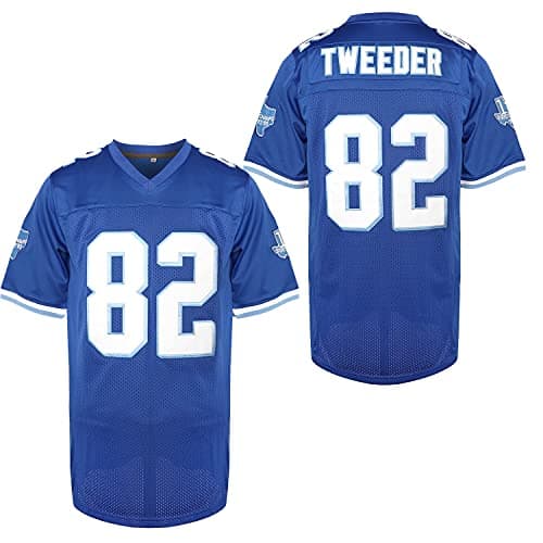MESOSPERO Men 82 Charlie Tweeder 69 Billy Bob Varsity Blues Movie West Canaan Coyotes Football Jersey All Stitched S-XXXL (82 Blue, X-Large, x_l)