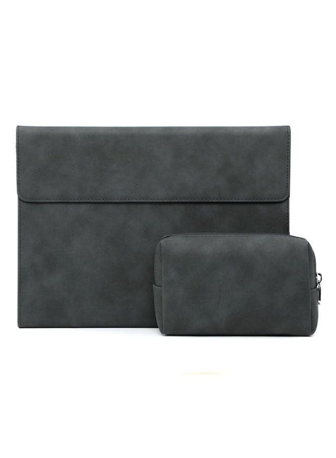 Leather Case Compatible with Samsung Galaxy Tab S10 Ultra, Power Supply Bag + Anti-fall Tablet Protective Cover with Auto Sleep/Wake Stand Function
