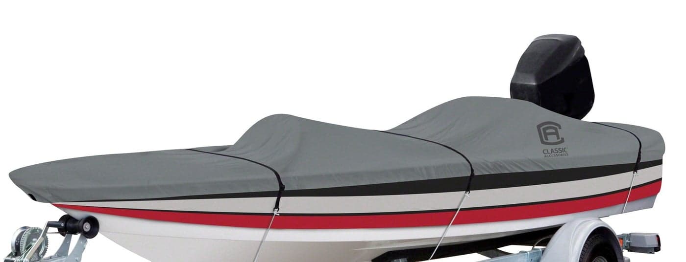 Classic Accessories Lunex RS-1 Boat Cover, Fits Boats 16' - 18.5' L x 98" W, Trailerable Boat Cover with All-Weather Ripstop Fabric, Model C