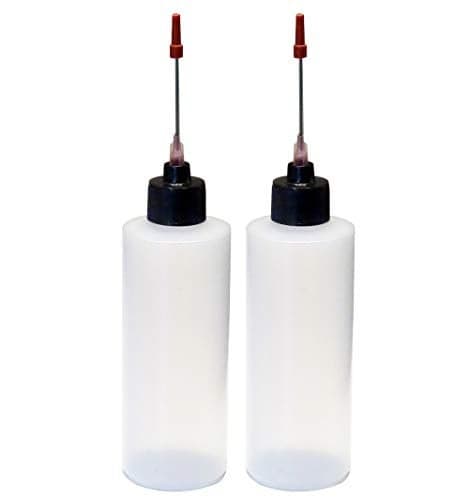 Liberty Products 2-4oz Plastic Squeeze Bottles with 1.5 inch Stainless Steel Applicators