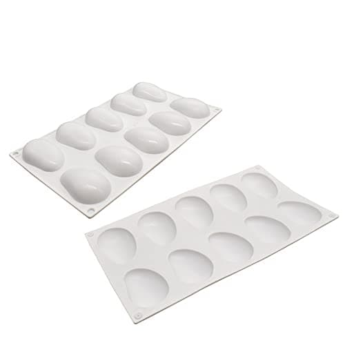 Silicone Mold Dessert Silicone Cake Mold For Baking Fondant Mould Fruit Shape Sugar Candy Jelly Bakeware Chocolates Mould (Mango H_11.68x6.84x0.8 inch)