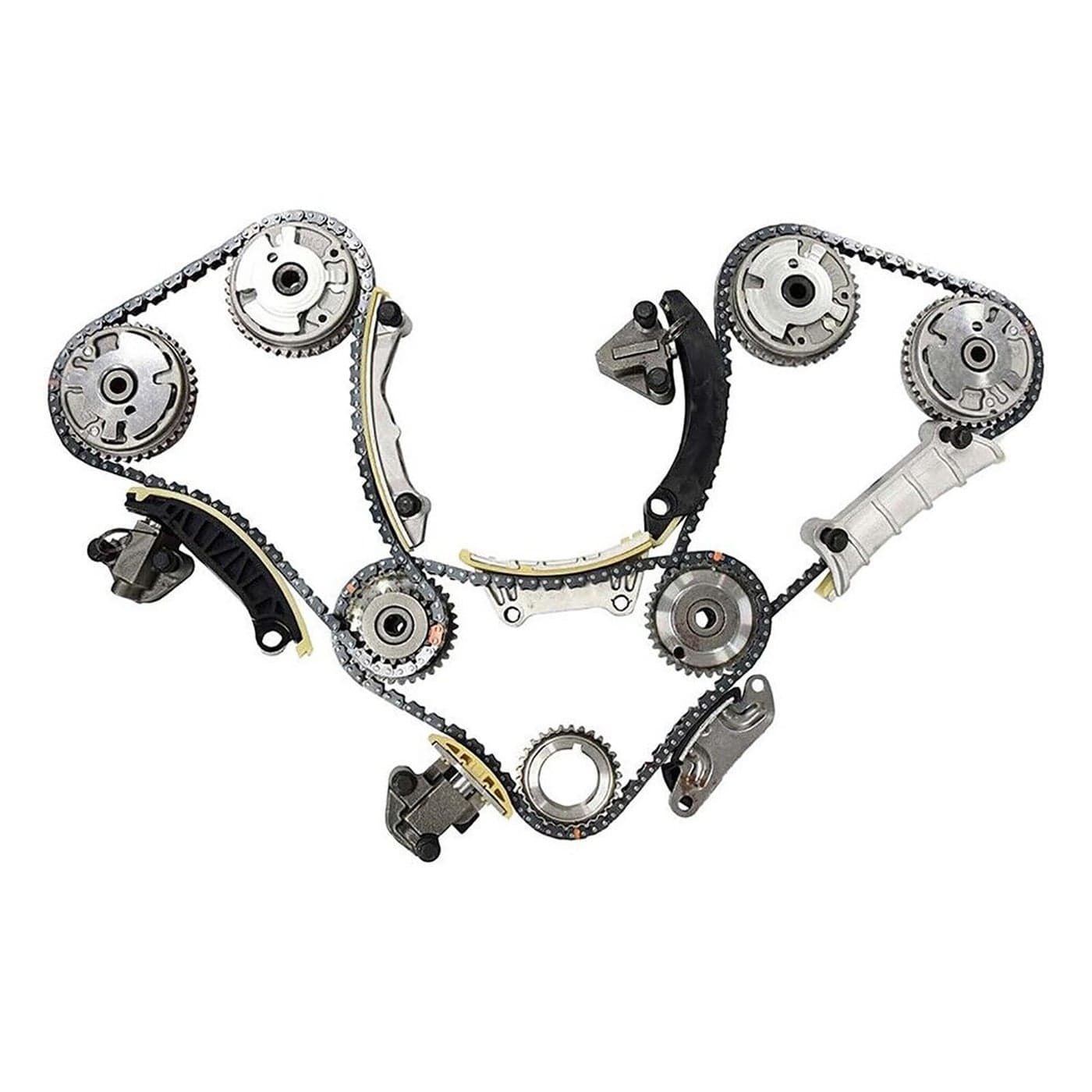 REVO Timing Chain Kit w VVT Camshaft Phaser Compatible with Buick Cadillac Chevy GMC Pontiac Saab Saturn Suzuki 20062017 36L 30L 90753SVVT