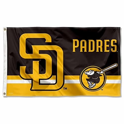 WinCraft San Diego Padres Logo Insignia 3x5 Foot Grommet Banner Flag