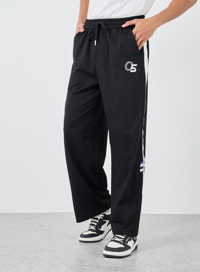 Relaxed Fit Joggers with Side Striped Detail