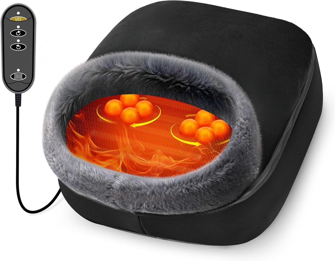 Upgraded FSA Eligible Foot Massager Birthday Gifts HSA Eligible Shiatsu Foot Massager with Heat for Plantar Fasciitis Neuropathy Feet Massager for Pain Relief Gifts for Women Mom Size 13