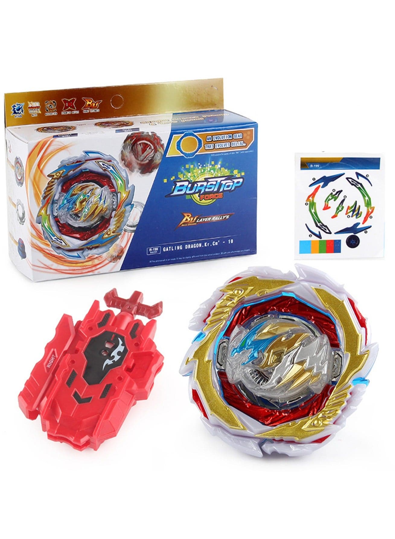 Beyblade Toy Boxed Battle Beyblade With Launcher Beyblade Toy (Fire B199-D box)