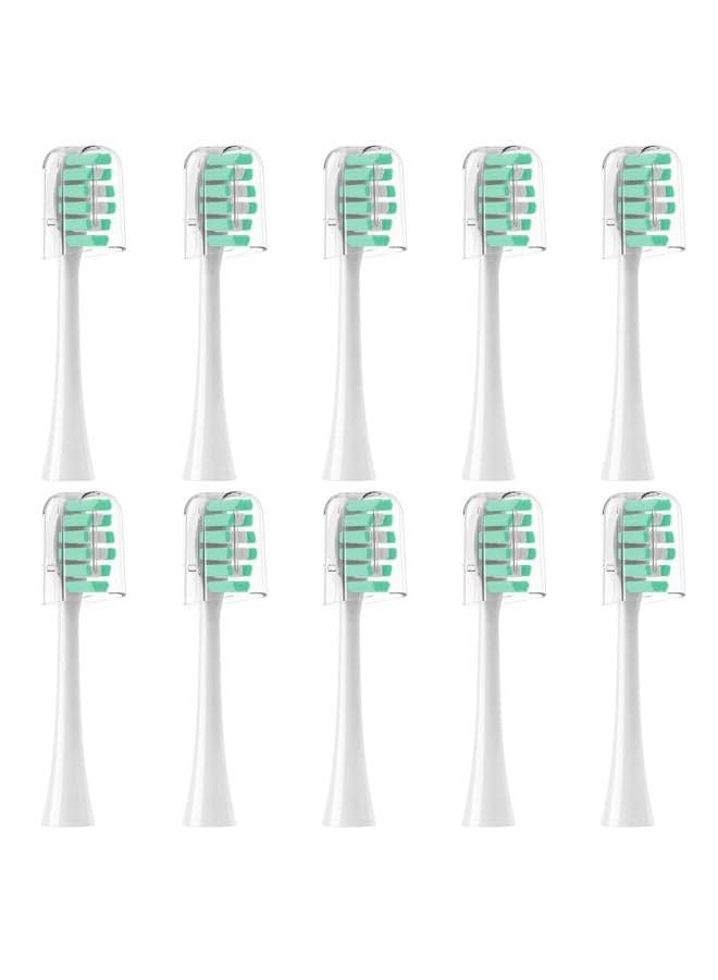 Replacement Toothbrush Heads for Gleem Electric Toothbrush,White 10 Pack