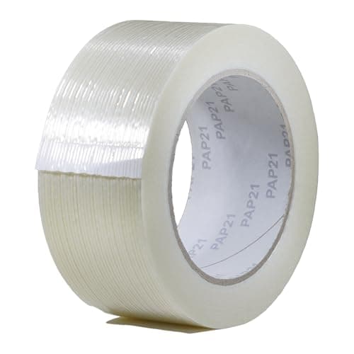 GGR Supplies FIL-795 Mono/Uni-Directional Fiberglass Reinforced Super Resistant Heavy Duty Commodity Grade Filament Strapping Tape: 2 in. Wide x 60 yds. (5.5 Mil) (Pack of 1)