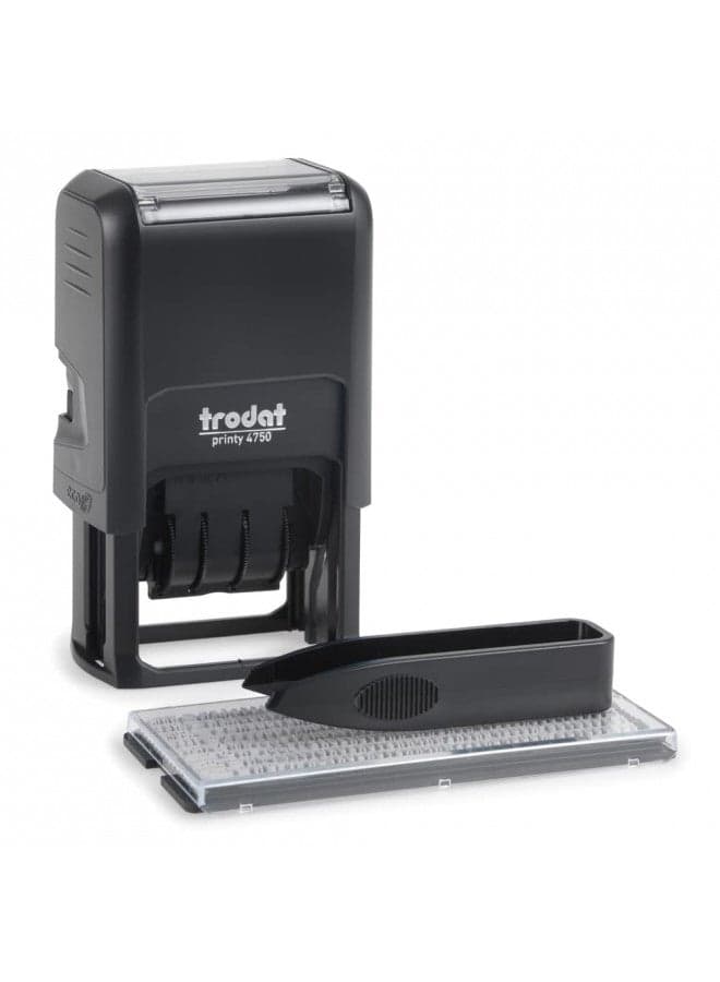 Trodat Printy Do It Yourself Self-Inking Message Dater,1.63 x 1, Blue/Red