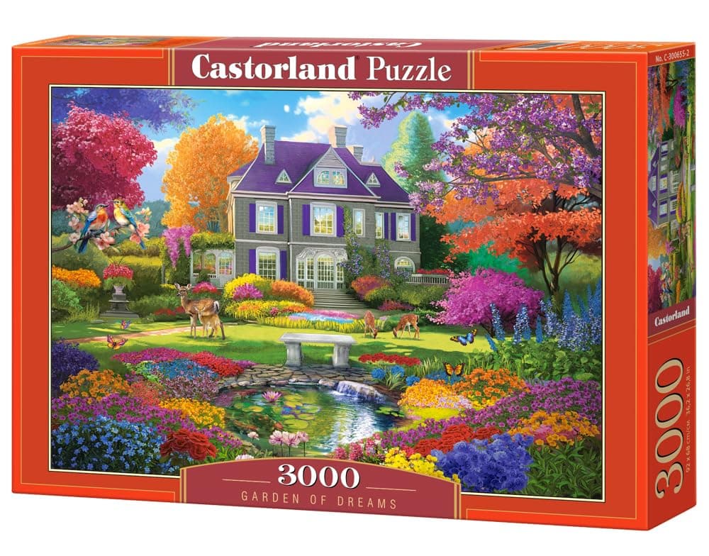 CASTORLAND 3000 Piece Jigsaw Puzzles Garden of Dreams Idyllic Paradise Colorful Puzzles Adult Puzzle Castorland C3006552