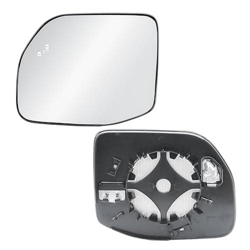 Driver Left Side Door Replacement Heated Mirror Glass with BLIS and Back Plate for 20222025 Ford Maverick Ford Bronco Sport