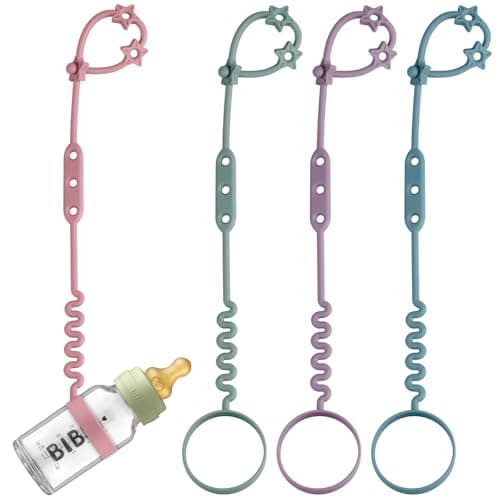 Toy Safety Straps 3 Pack Silicone Sippy Cup Straps Sippy Cup Leash for Baby Keep Bottles and Sippy Cups Close at Hand and Off the Ground or Floor 4PACK Midnight BlueEtherMauveDeep Lilac