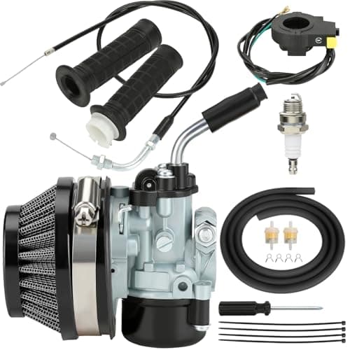 CILOYU 2 stroke Motorized Bicycle Carburetor Kit Compatible with 100cc 80cc 49cc 50cc 66cc Gas Motor Motorized Bike Parts
