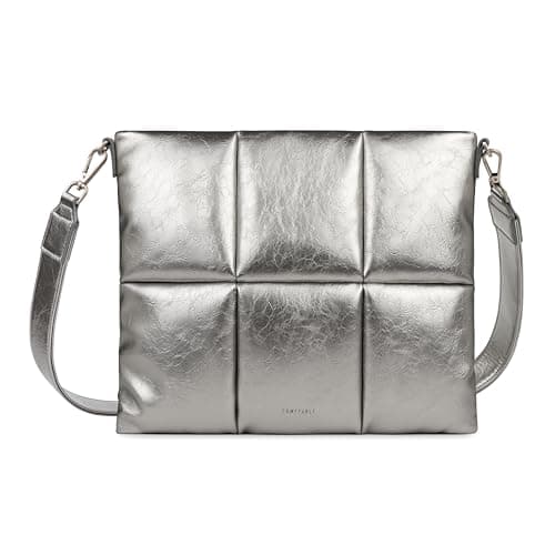 Comfyable Puffy Laptop Sleeve 13 inch 14 inchPuffer Laptop Carrying Case with Crossbody Strap Pillow Case Compatible with MacBook Air M4 2025 M3 M2 M1 MacBook Pro M5 M4 ProMax PU Leather Cover
