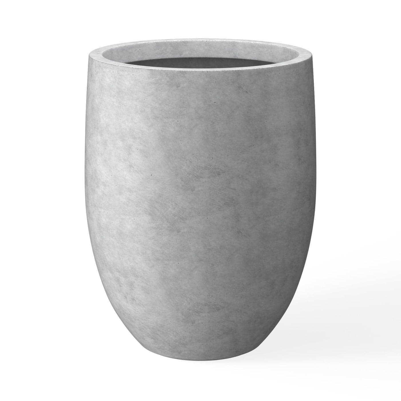 Kante 217 H Natural Concrete Tall Planter Large Outdoor Indoor Decorative Pot with Drainage Hole and Rubber Plug Modern Round Taper Style for Home and Patio