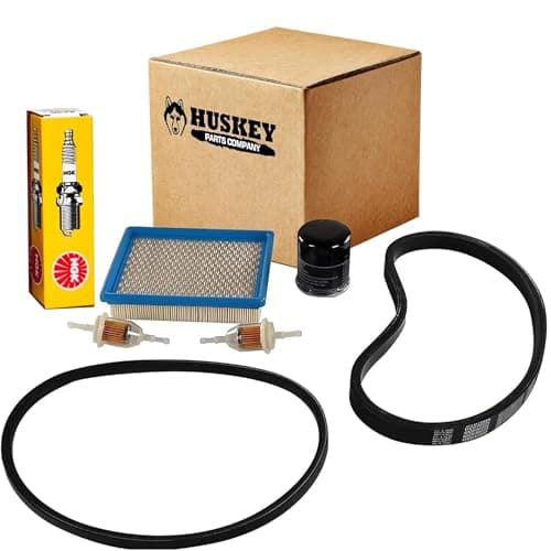 Huskey Golf Cart Tune Up Kit for Club Car DS 1997-2004 Gas Model with FE290 Kawasaki Motor, Incl. Air Filter (Flat), Oil Filter, NGK Spark Plug, 2X Fuel Filters, Clutch Drive & Starter Generator Belt