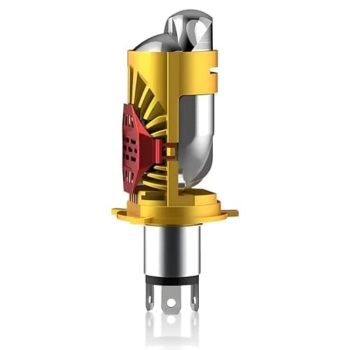 OBEROI'S TRADERS Ultra Bright Led Headlight Bulb | Headlamp Projector With HD Condenser Lens | High & Low Beam | Universal for Bikes & Scooty (Pack of 1), Black