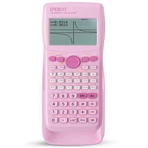 Scientific Calculators with Graphing Calculator IPEROT Pink Scientific Calculators 10 Modes 4 Graphing Functions Desktop Math Calculator Ideal for School Supplies Students College Teachers