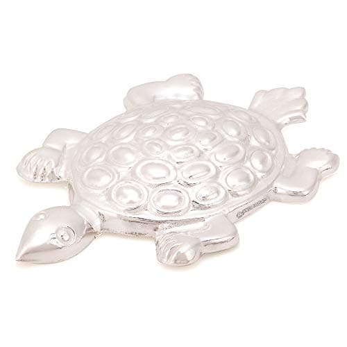 Osasbazaar Pure Silver Turtle Tortoise Kachua for Vastu Feng Shui Good Luck - 97%-99% Pure BIS Hallmarked